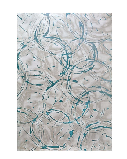 Delta 554A Beige Azul | Alfombra Kodaz Carpet