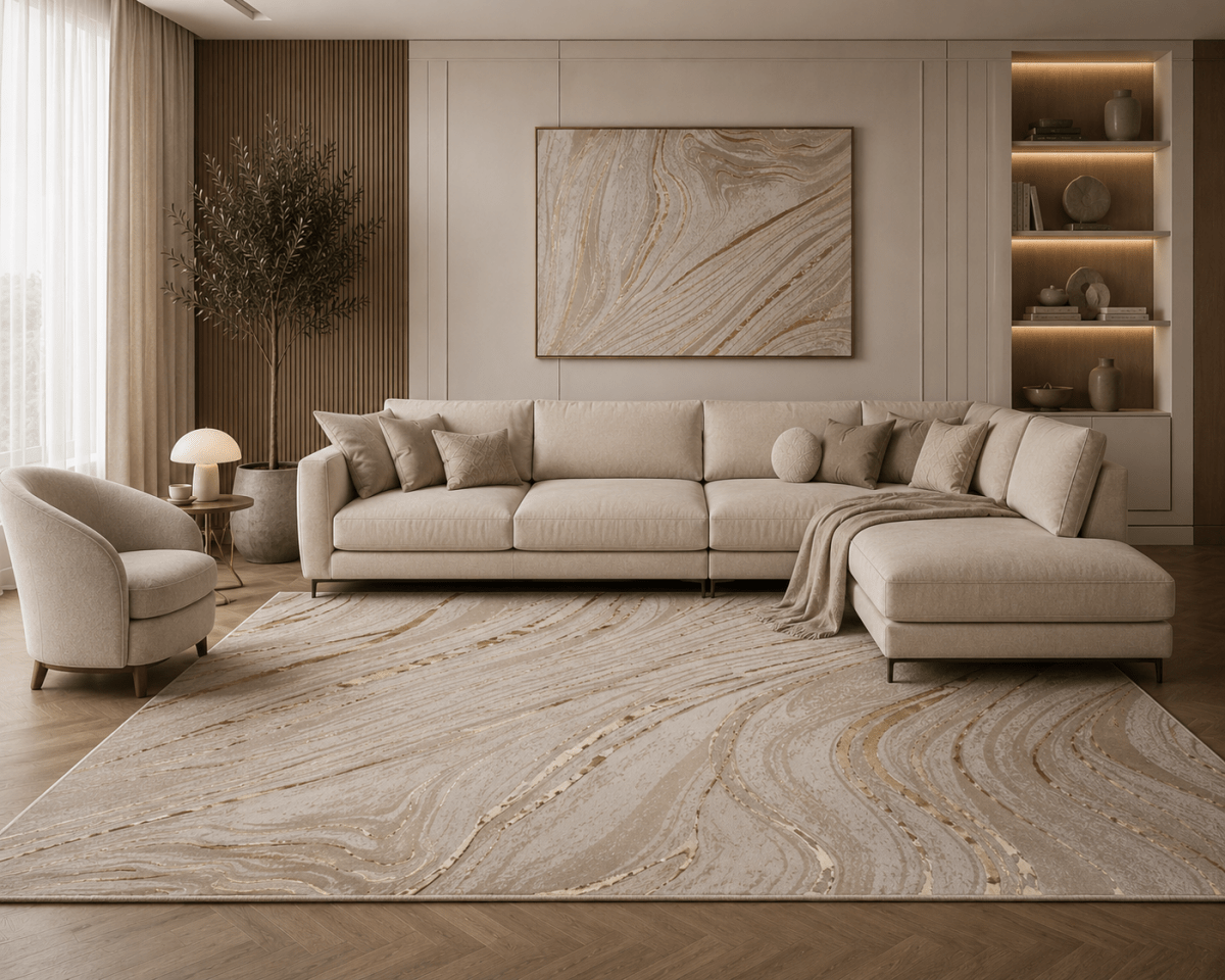 Delta 605 Beige / Dorado - Kodaz CarpetKodaz Carpet