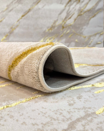 Alfombra Delta 609A Beige Dorado Kodaz Carpet