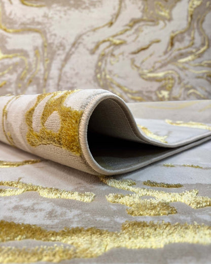 Alfombra Delta 610A Beige Dorado Kodaz Carpet