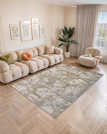 Alfombra Delta 630A Beige Dorado Kodaz Carpet