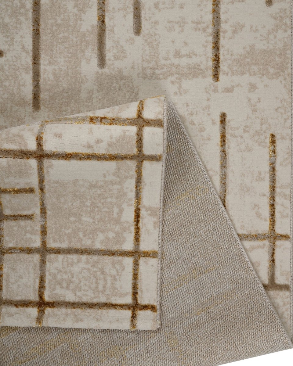 Alfombra Gamma 358A Beige Dorado Kodaz Carpet