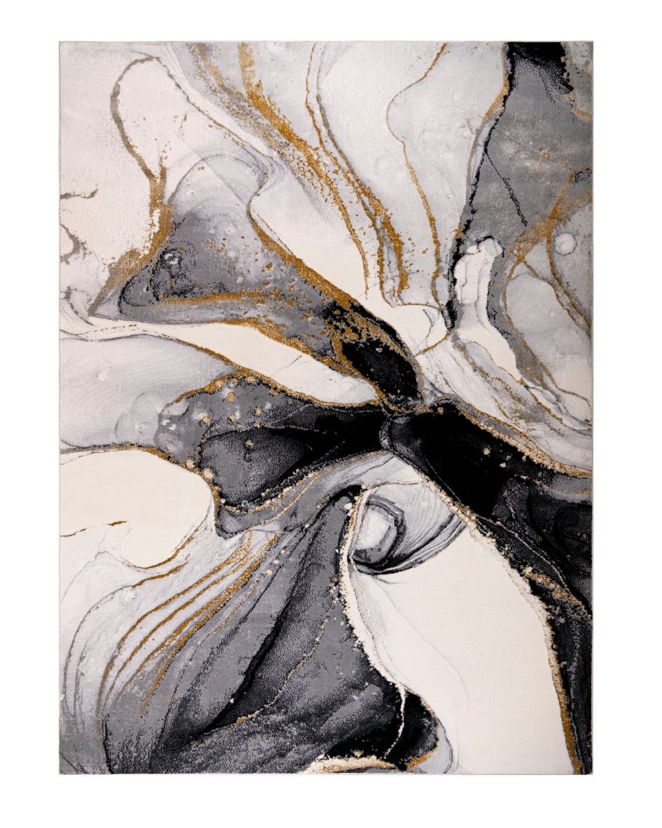Gamma 415A Blanco Negro | Alfombra Kodaz Carpet
