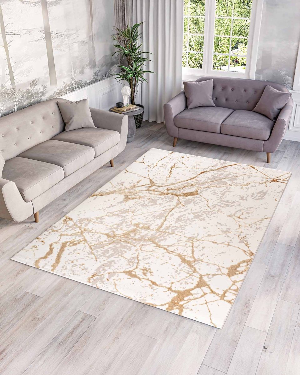 Alfombra Gamma 421A Beige Dorado Kodaz Carpet