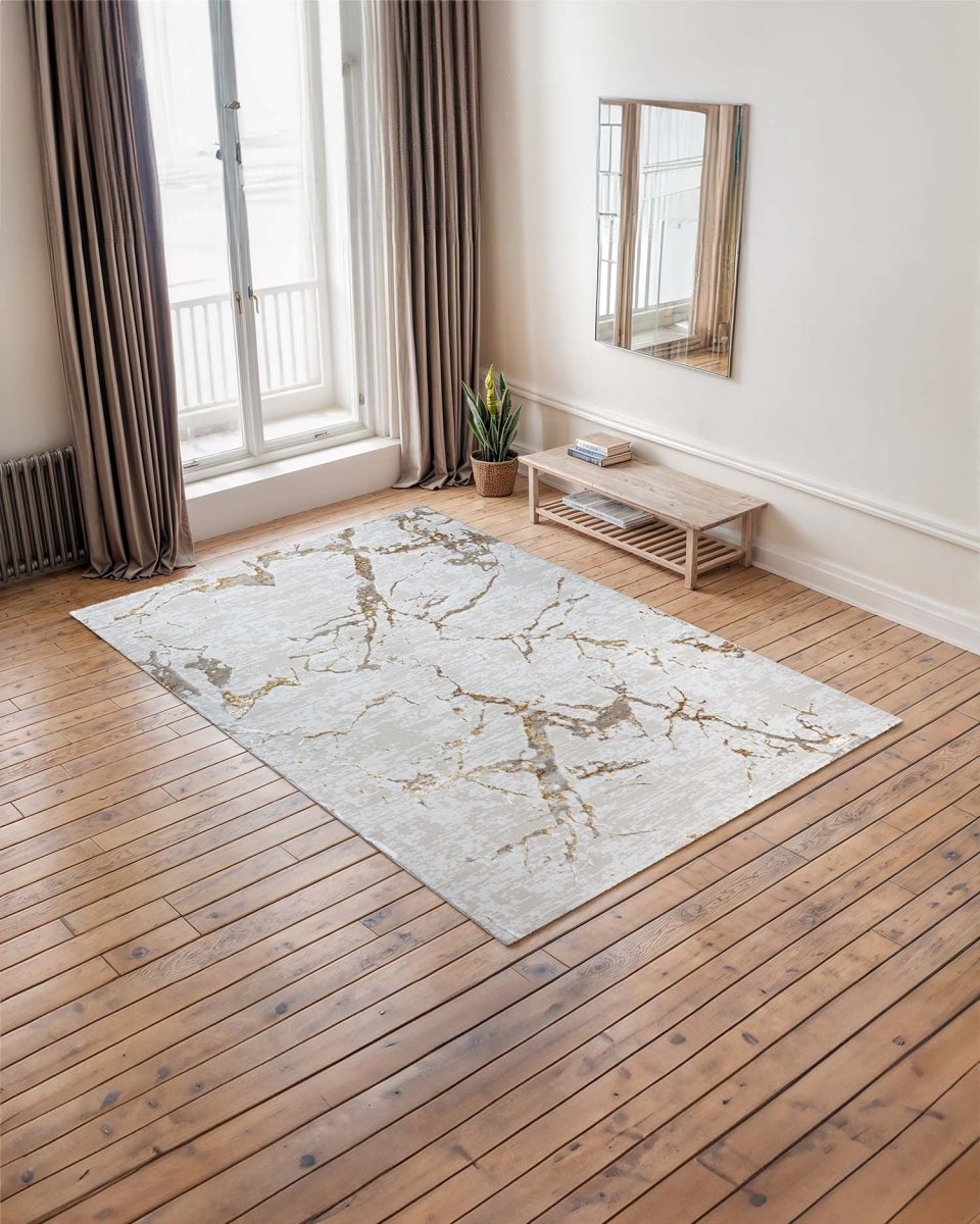Alfombra Gamma 446A Beige Dorado Kodaz Carpet