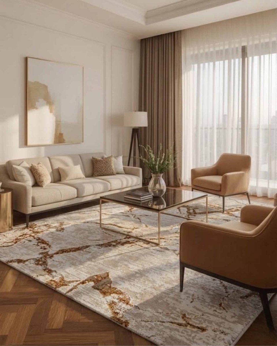 Gamma 446A Beige Dorado | Alfombra - Kodaz CarpetKodaz Carpet