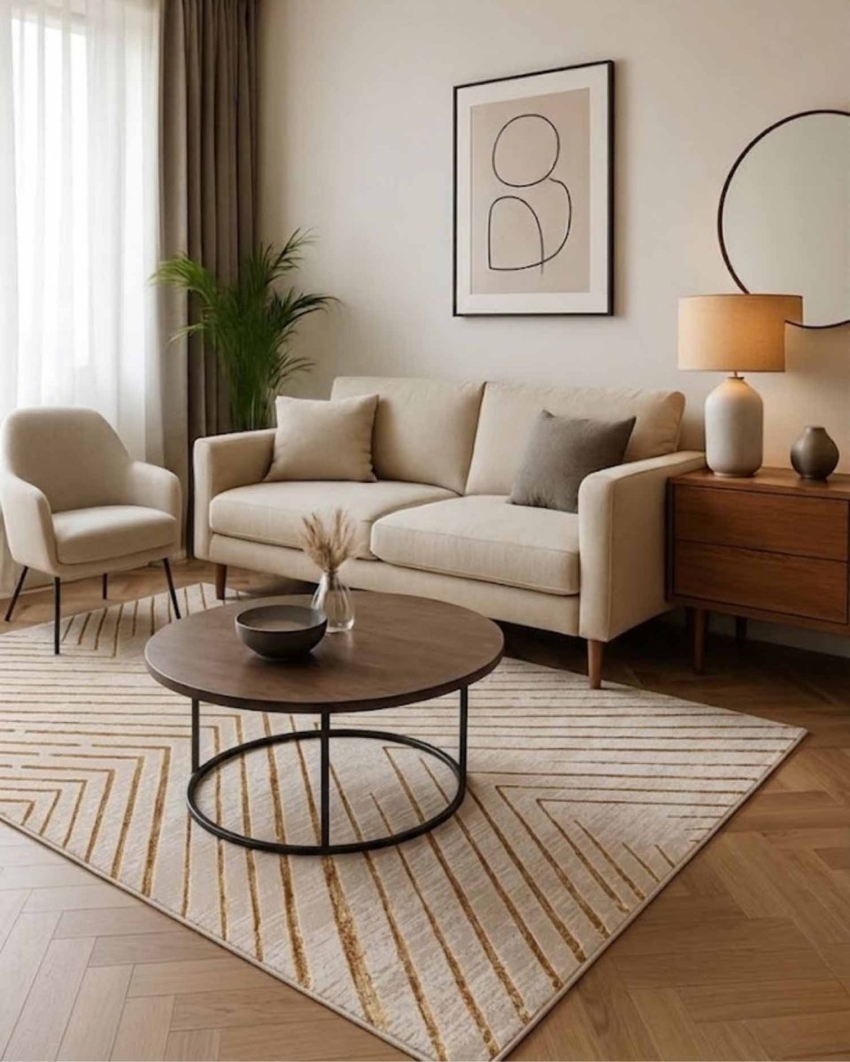 Gamma 503A Beige Dorado | Alfombra - Kodaz CarpetKodaz Carpet