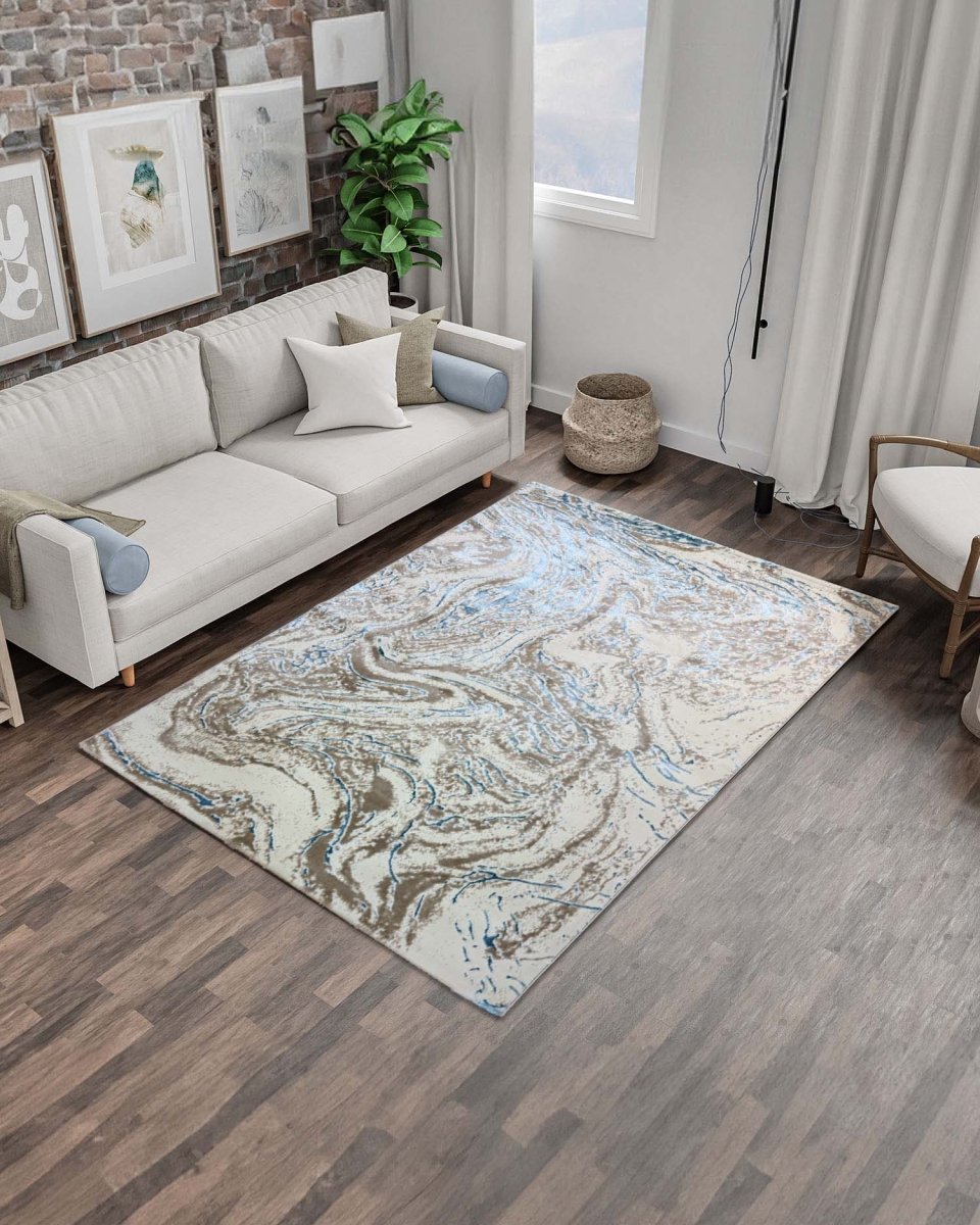 Gamma 696A Beige Azul | Alfombra Kodaz Carpet