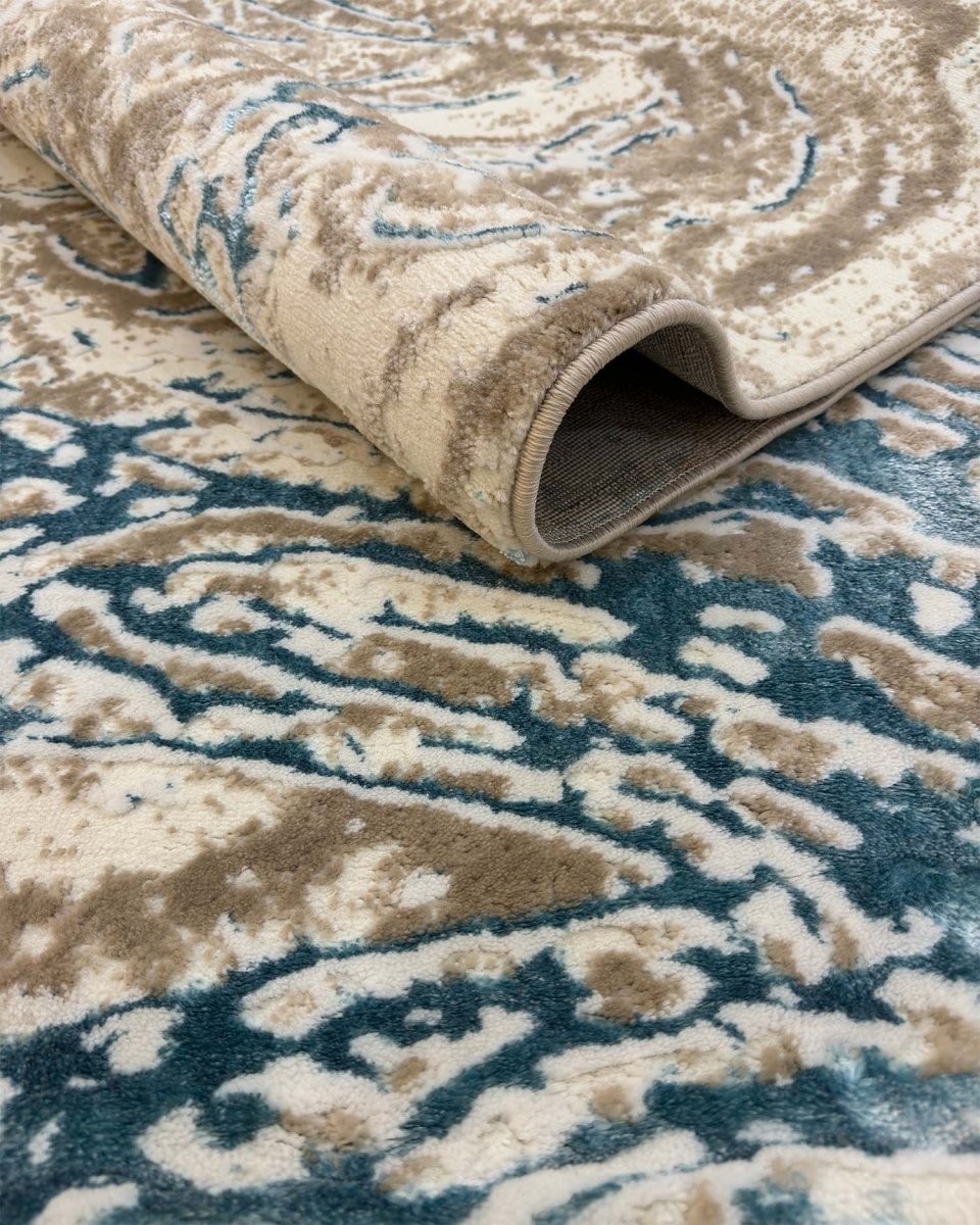 Gamma 696A Beige Azul | Alfombra Kodaz Carpet
