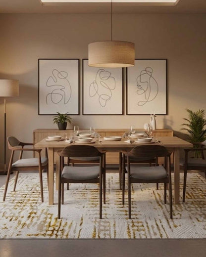 Gamma 697A Blanco Dorado | Alfombra - Kodaz CarpetKodaz Carpet