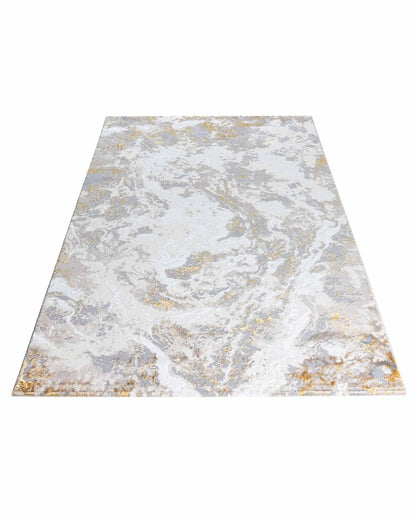 Alfombra Gamma 728A Gris Dorado Kodaz Carpet