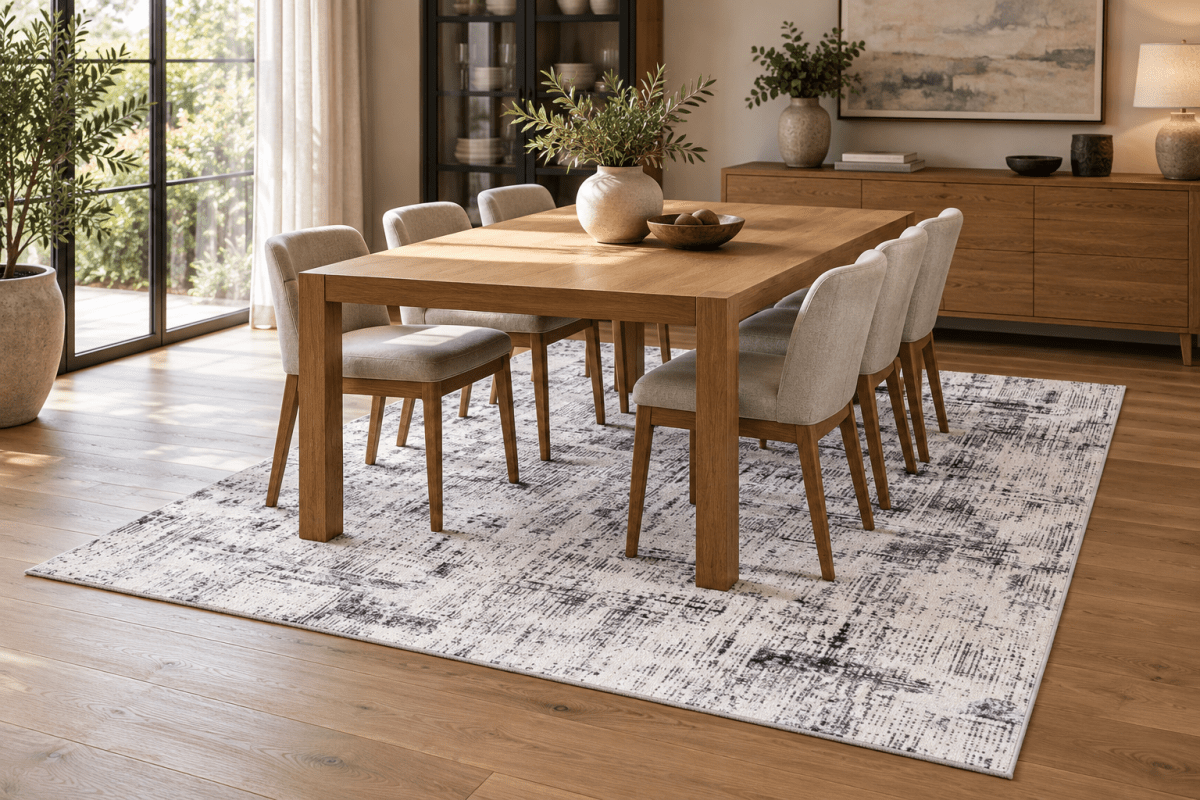 Lotus 255 Blanco Anthracite - Kodaz CarpetKodaz Carpet