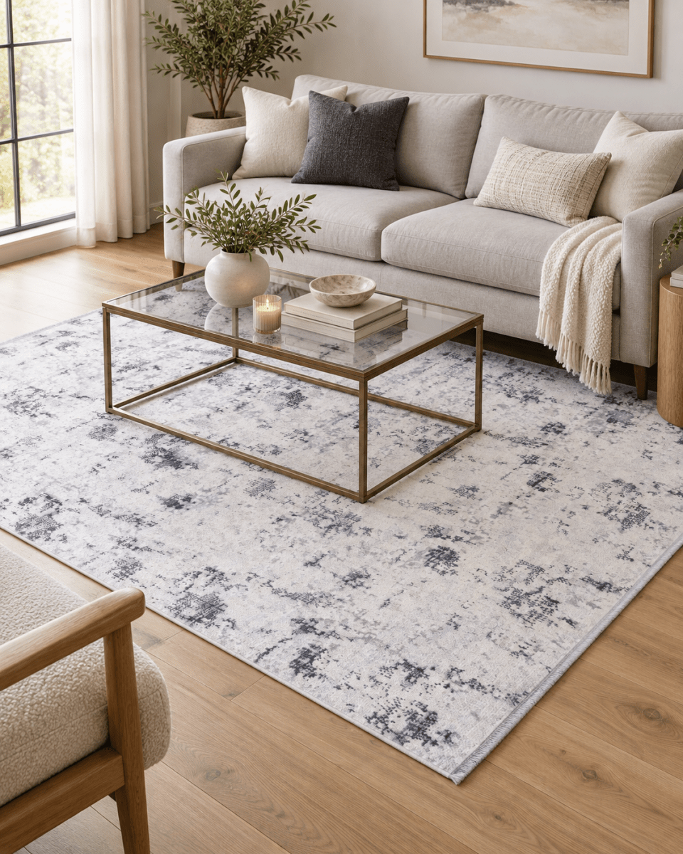 Lotus 2656 Blanco Anthracite - Kodaz CarpetKodaz Carpet