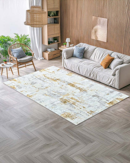 Alfombra Lotus 291 Blanco Dorado Kodaz Carpet