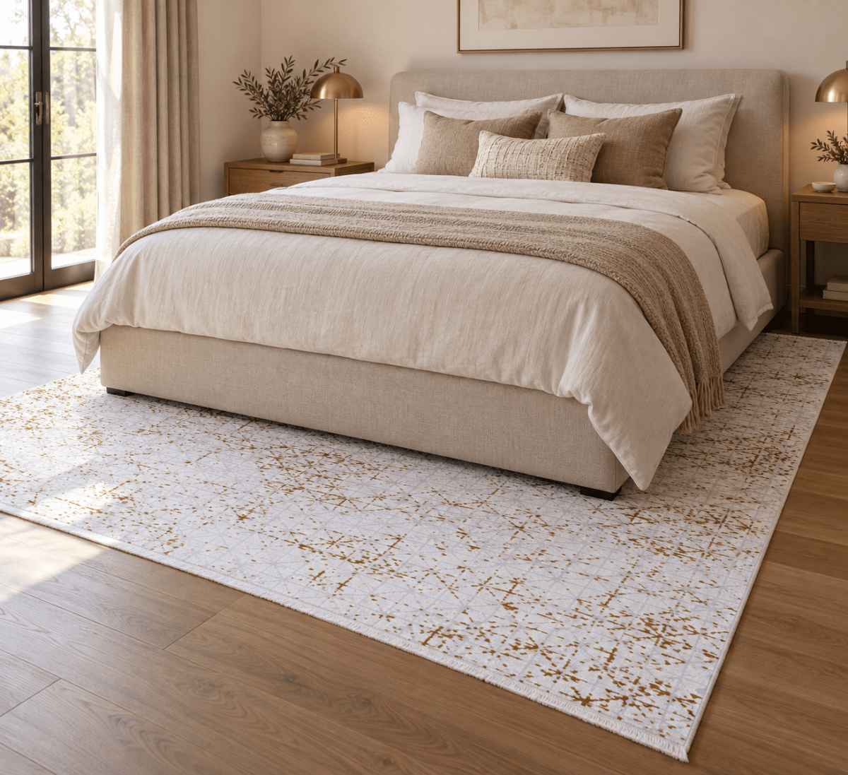 Lotus 330 Blanco Dorado - Kodaz CarpetKodaz Carpet