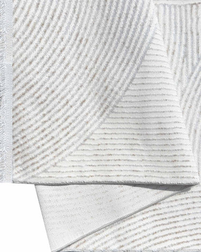 Alfombra Lotus 427 Beige Plateado Kodaz Carpet