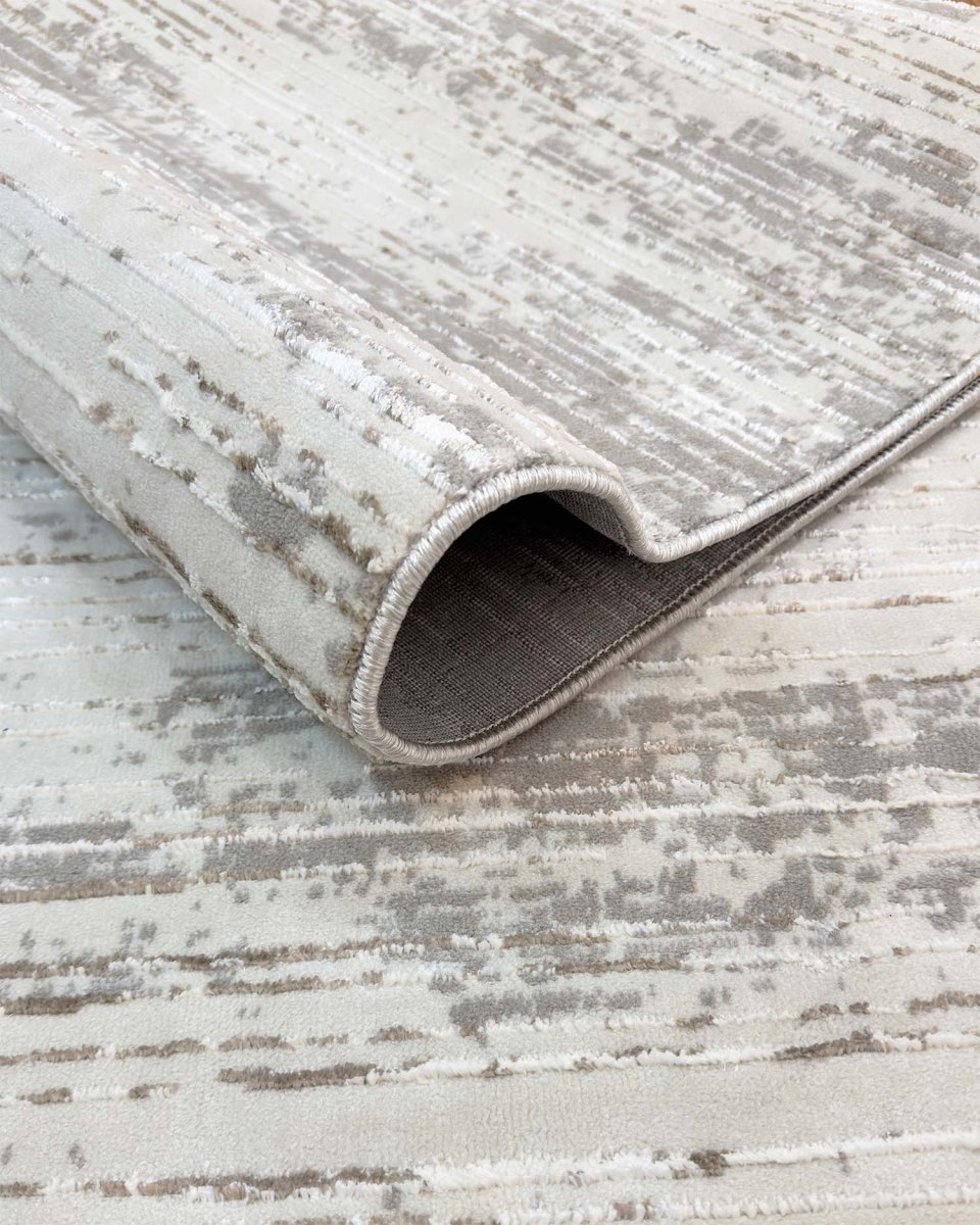 Alfombra Prada 377A Crema Plateado Kodaz Carpet