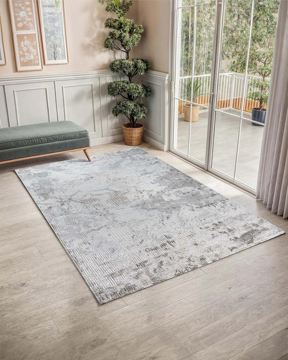 Alfombra Prada 1053A Beige Taupé Kodaz Carpet