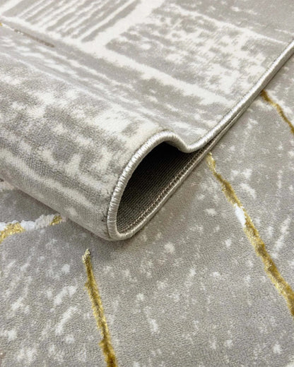 Alfombra Prada 1180 Gris Dorado Kodaz Carpet