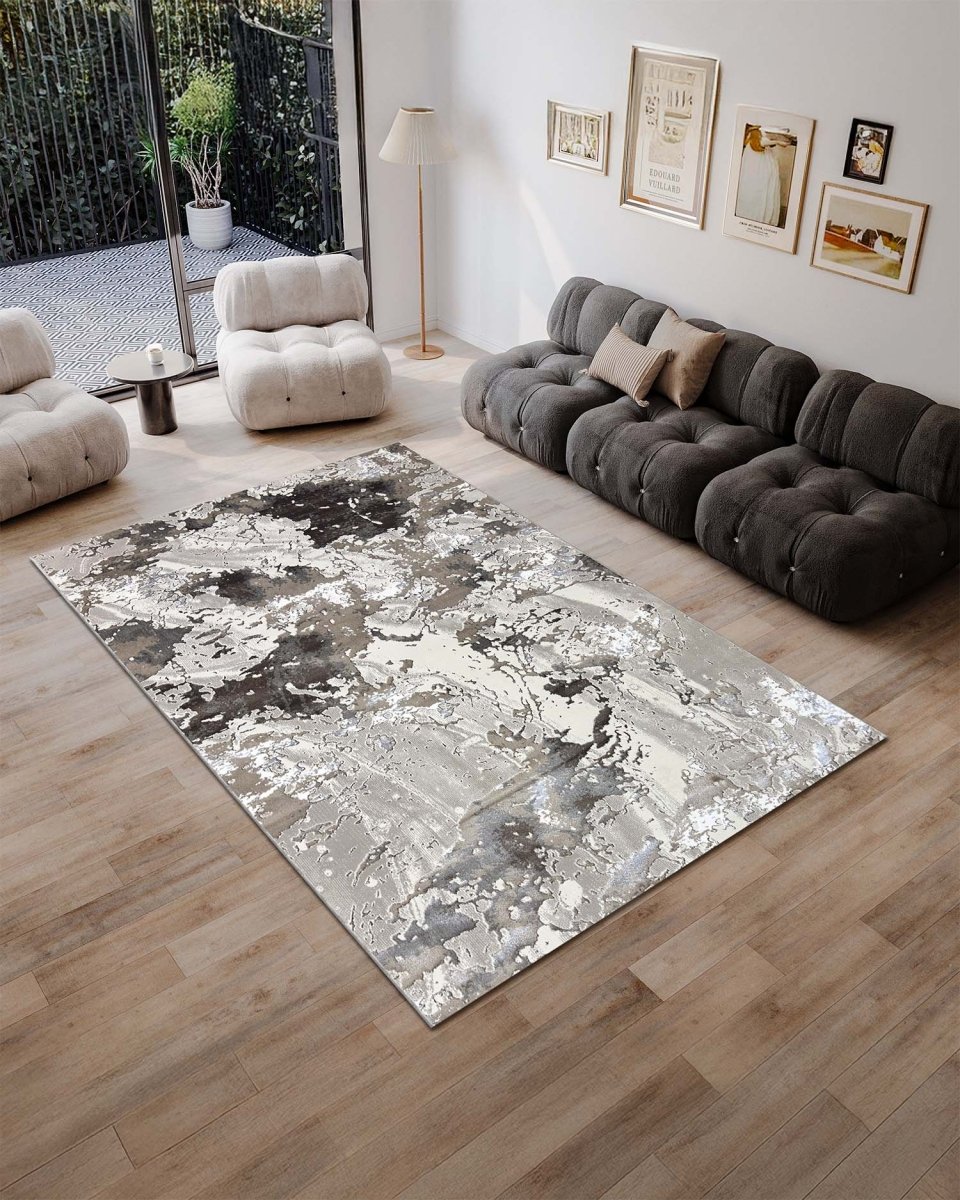 Alfombra Prada 1214A Beige Taupé Kodaz Carpet