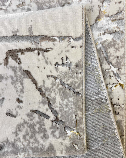 Alfombra Prada 1435A Gris Dorado Kodaz Carpet