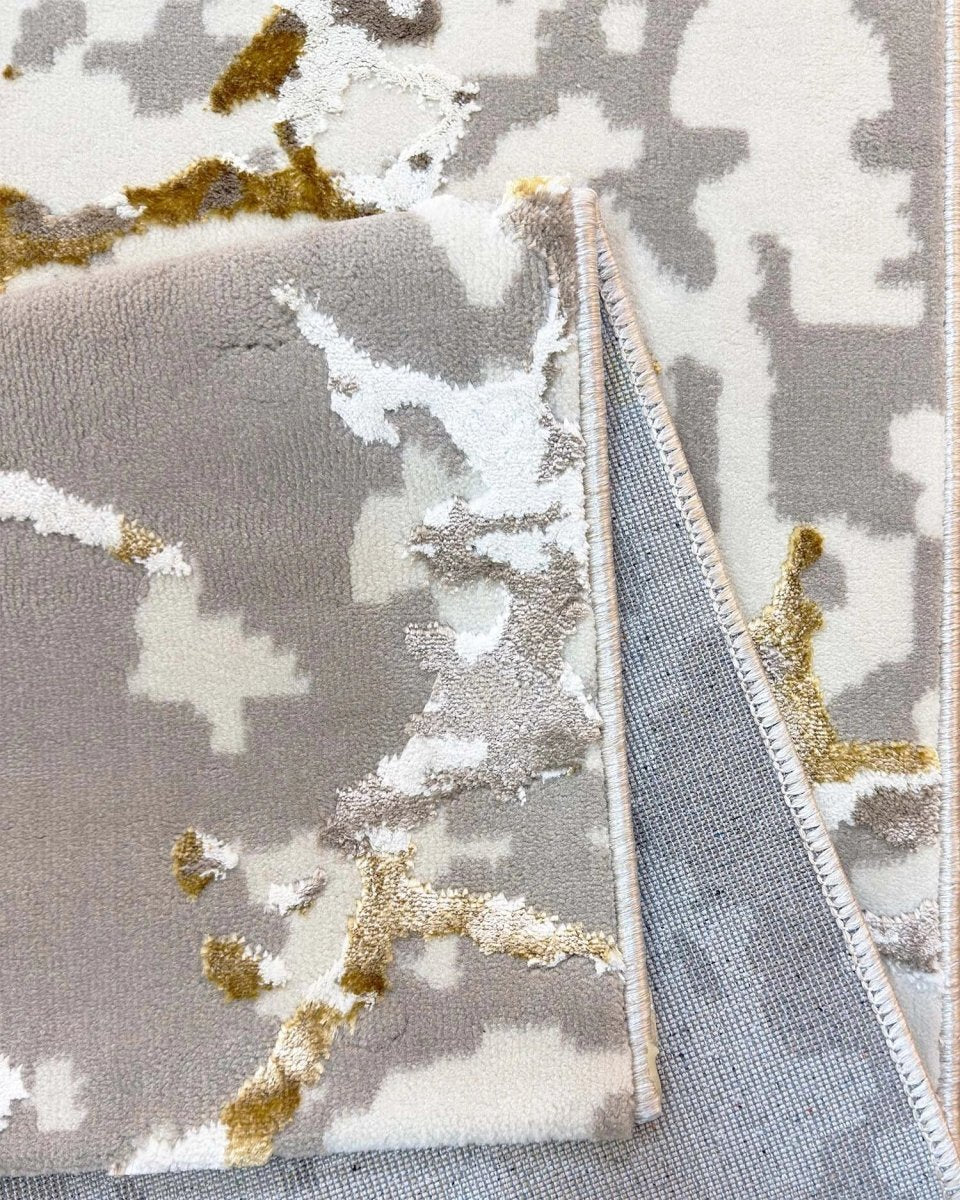 Alfombra Prada 372A Gris Dorado Kodaz Carpet