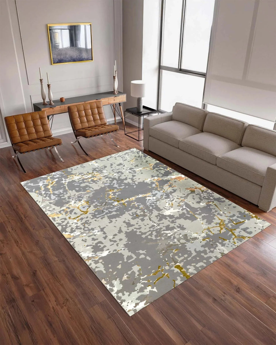 Alfombra Prada 372A Gris Dorado Kodaz Carpet