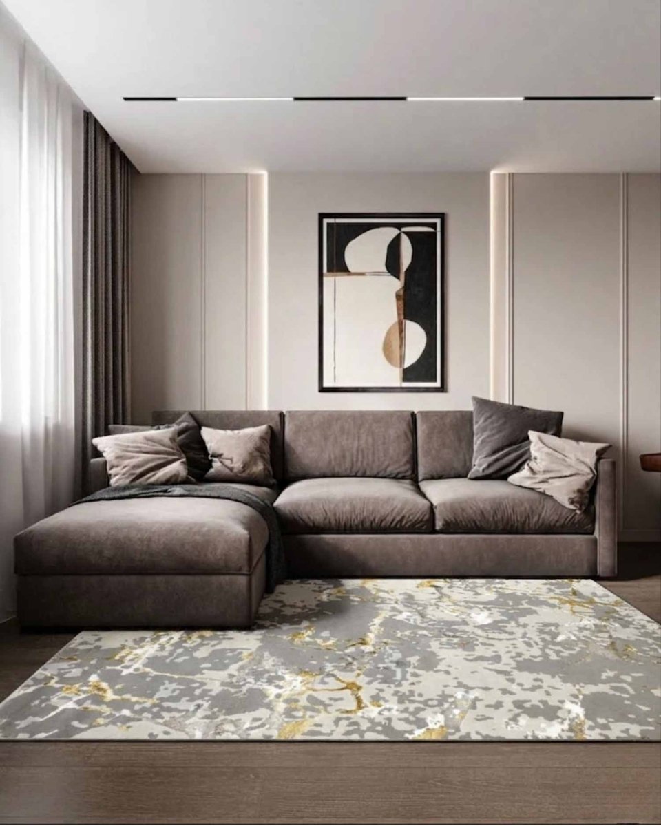 Prada 372A Gris Dorado | Alfombra - Kodaz CarpetKodaz Carpet