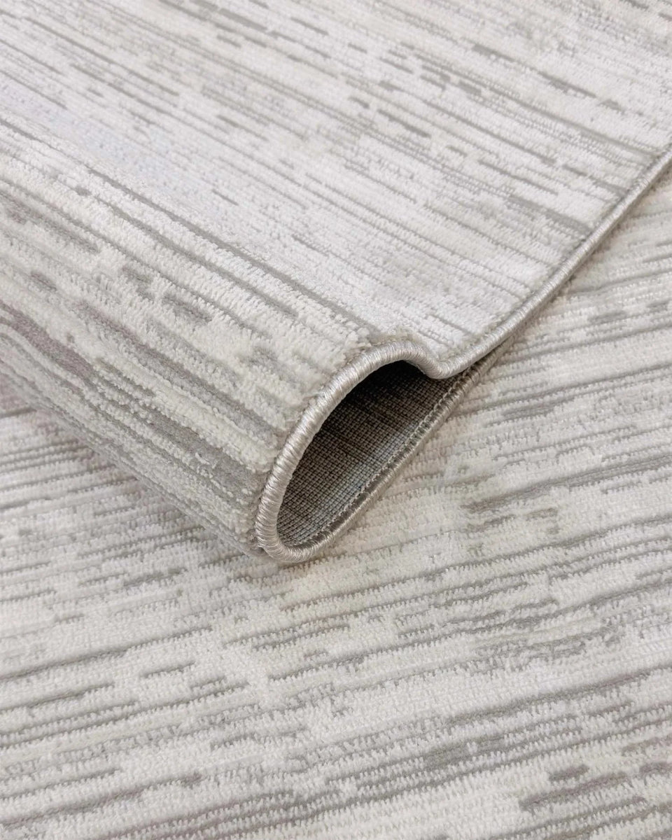 Alfombra Prada 386 Crema Plateado Kodaz Carpet