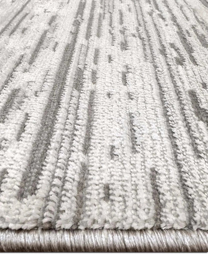 Alfombra Prada 386 Crema Plateado Kodaz Carpet
