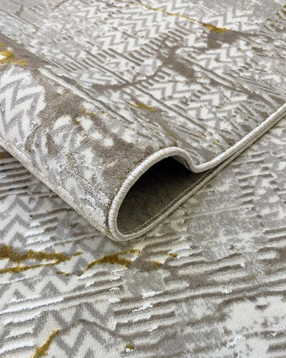 Alfombra Prada 698A Gris Dorado Kodaz Carpet