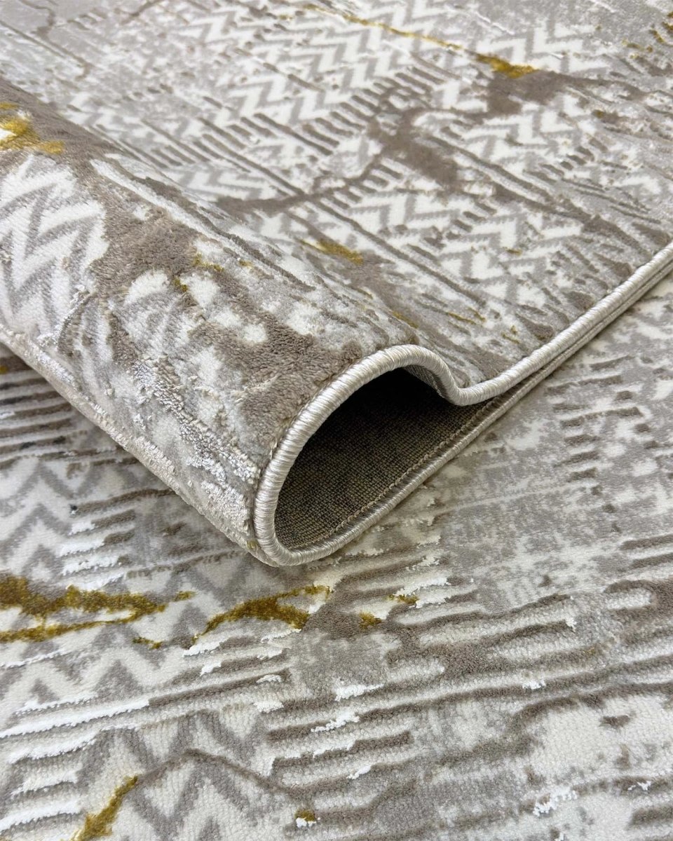 Alfombra Prada 698A Gris Dorado Kodaz Carpet