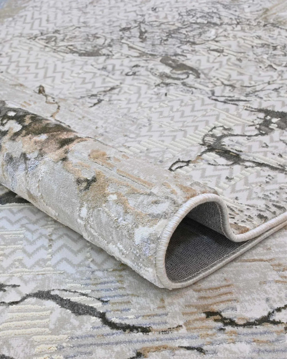 Alfombra Prada 698A Beige Taupé Kodaz Carpet