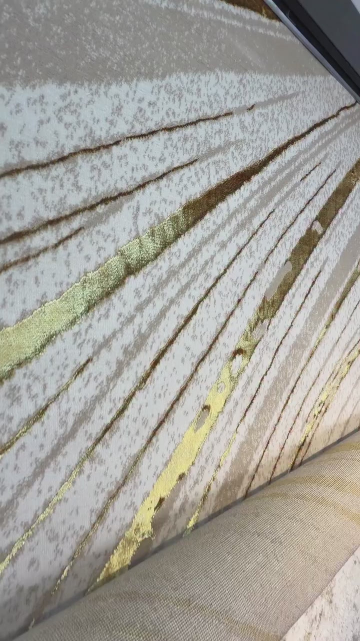 Alfombra Delta 605 Beige / Dorado
