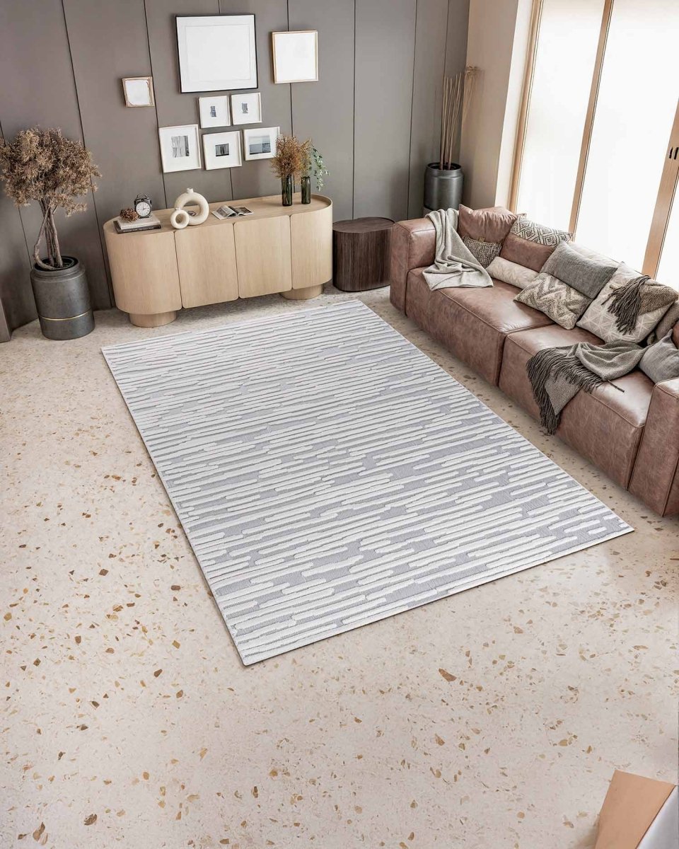 Roma 0023A Blanco Gris | Alfombra - Kodaz CarpetKodaz Carpet