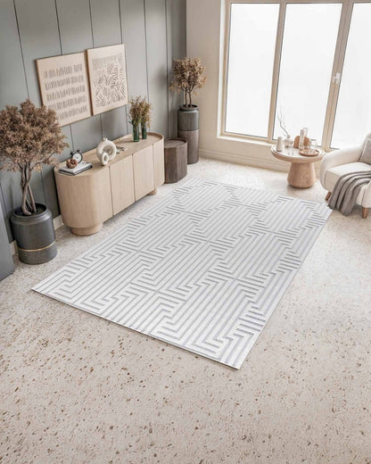 Roma 0025A Blanco Gris | Alfombra - Kodaz CarpetKodaz Carpet