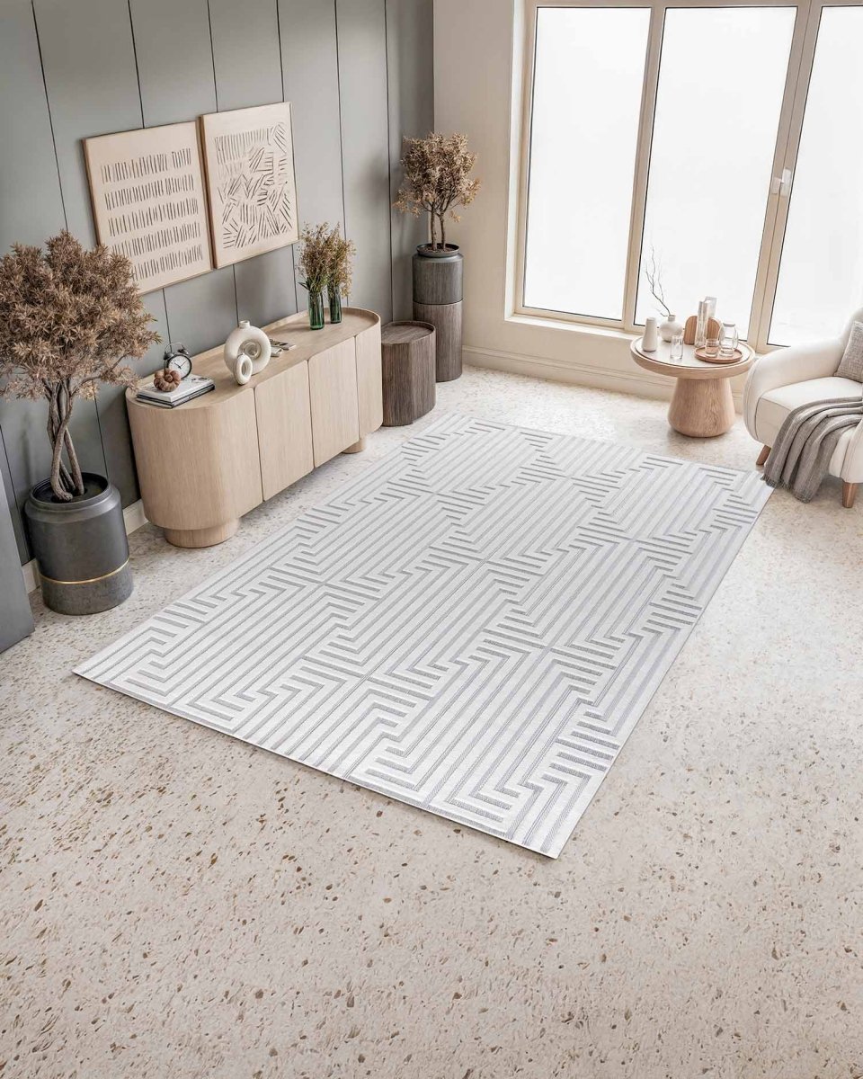 Roma 0025A Blanco Gris | Alfombra - Kodaz CarpetKodaz Carpet